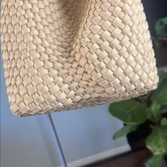 Naghedi Cream Braided Tote Bag - Picture 10 of 16